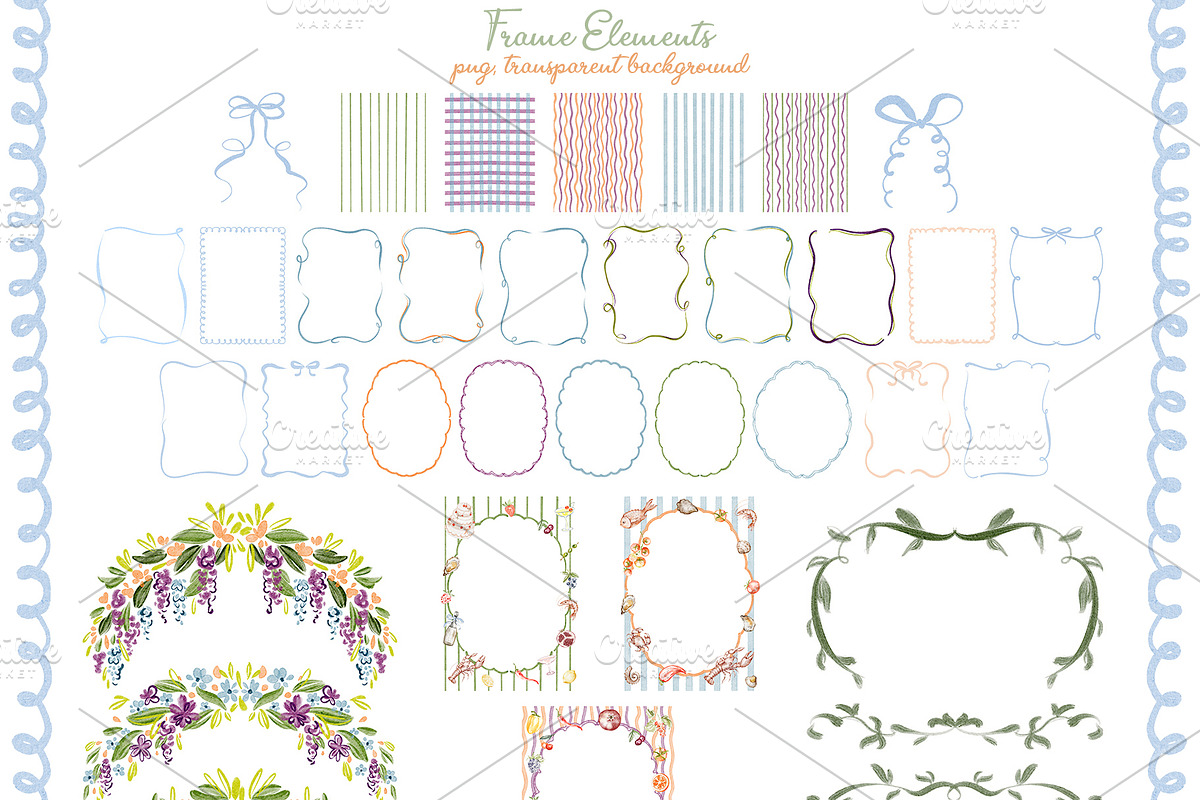 Watercolor Villa Wedding Clipart Set, an Object Illustration by LenArt (Photo 8 of 14)