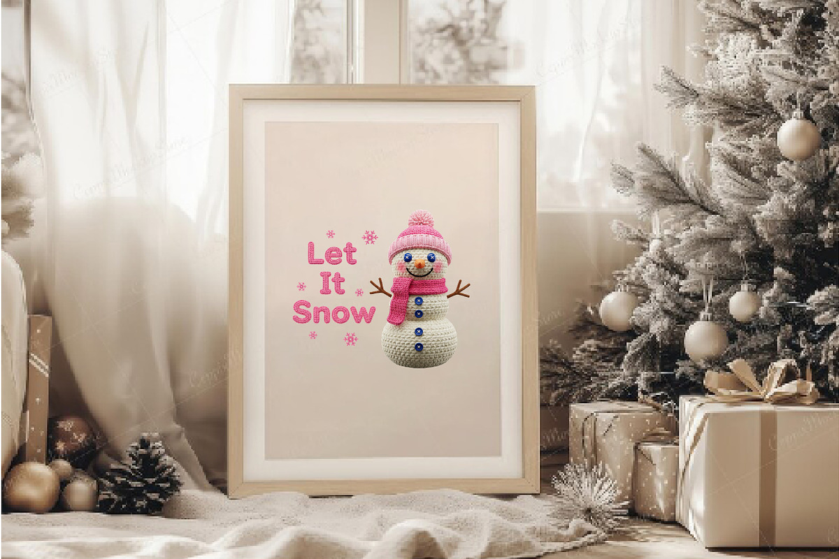 Christmas Snowman PNG, an Illustration by DreamArtGraphic (Photo 3 of 6)
