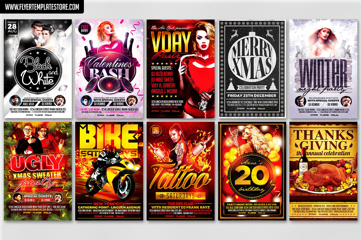 200 Flyer Templates Bundle 98% OFF !, a Flyer Template by XtremeFlyers (Photo 5 of 22)