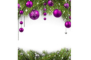Big violet Christmas & New Year set, a Decorative Illustration by Vjom (Thumbnail 15 of 20)