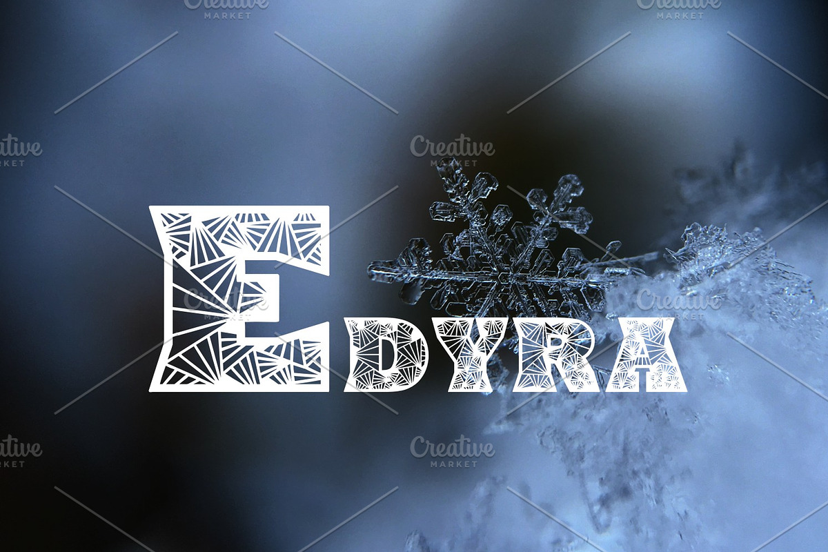 Edyra Font preview 3