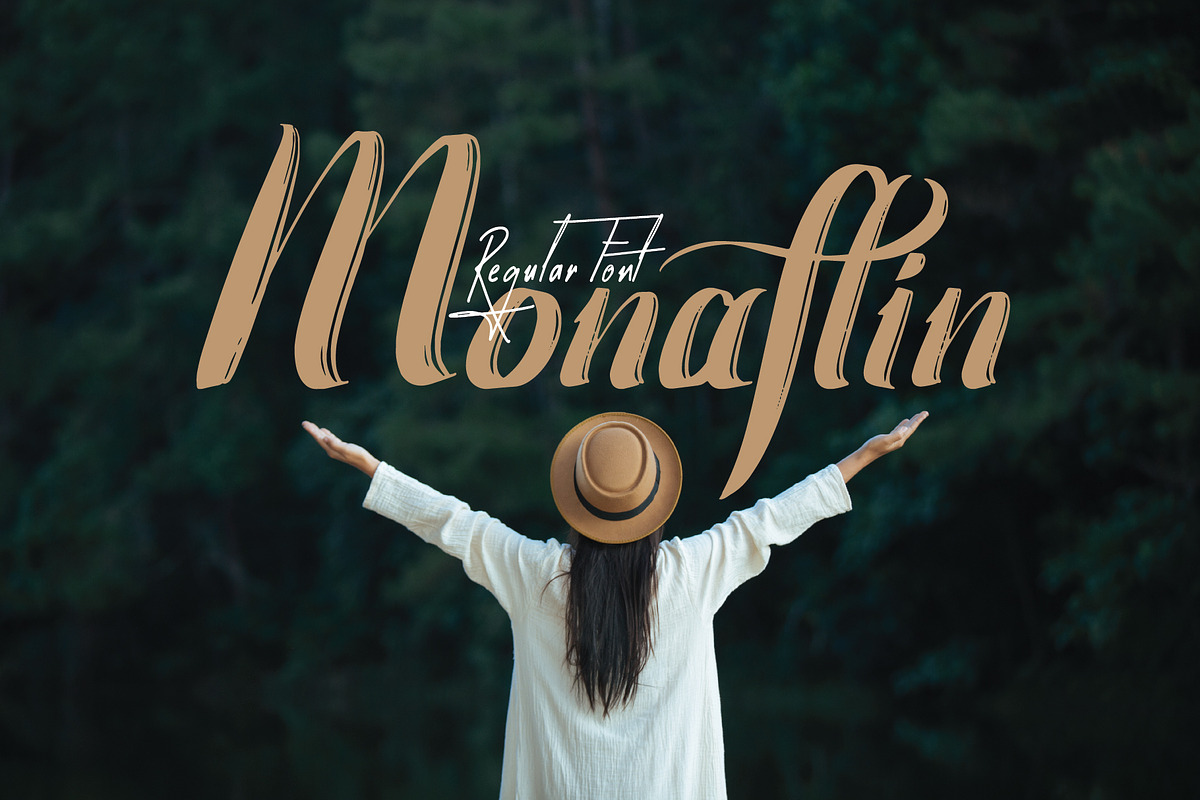 Monaflin Regular Font preview 8