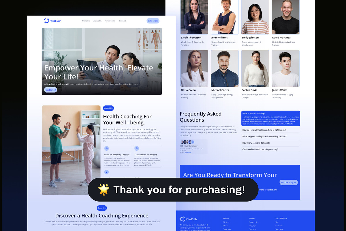 Health Coaching Landing Page preview 6
