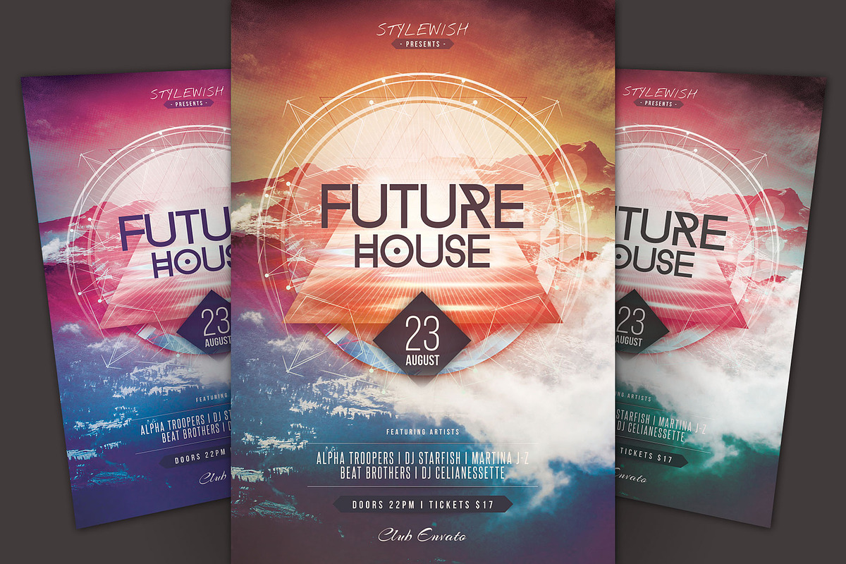 Future House Flyer, a Flyer Template by styleWish