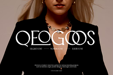 Qeogoos - Modern Logo Font
