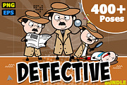 Detective ~ Cartoon Character Set, a Person Illustration by The Toon Company (Thumbnail 1 of 7)