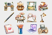 Watercolor Boho Planner Clipart, a Seasonal Illustration by Design Market (Thumbnail 2 of 5)