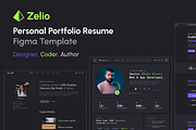 Zelio - Personal Portfolio Figma, an UI Kit Template by AliThemes (Thumbnail 2 of 3)
