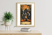Vintage Halloween Card PNG, an Illustration by Designworld (Thumbnail 5 of 6)