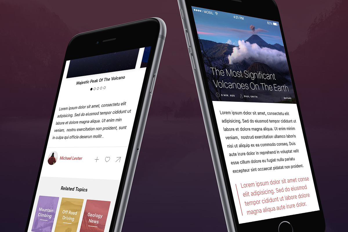 Megap - iOS Template, an UI Kit Template by Michael Eleder Templates (Photo 4 of 9)