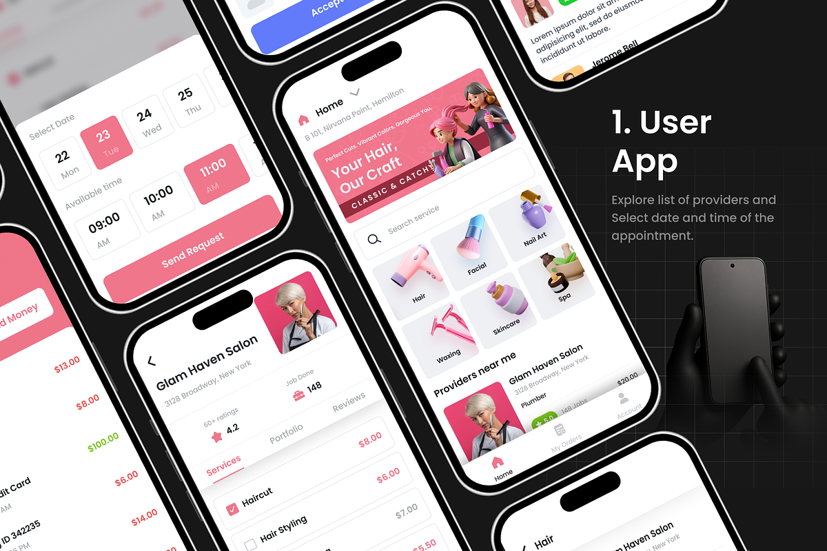 Salon Appointment App | Makeover preview 7