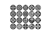 Target goals icons set aiming focus, an Object Graphic by pikepicture (Thumbnail 1 of 3)