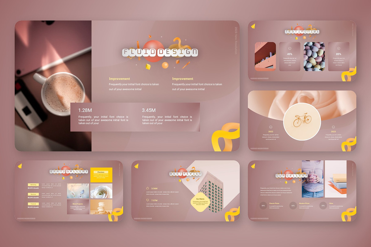 Fluid Pastel Modern Presentation, a Presentation Template by NecrolitSlide (Photo 4 of 9)