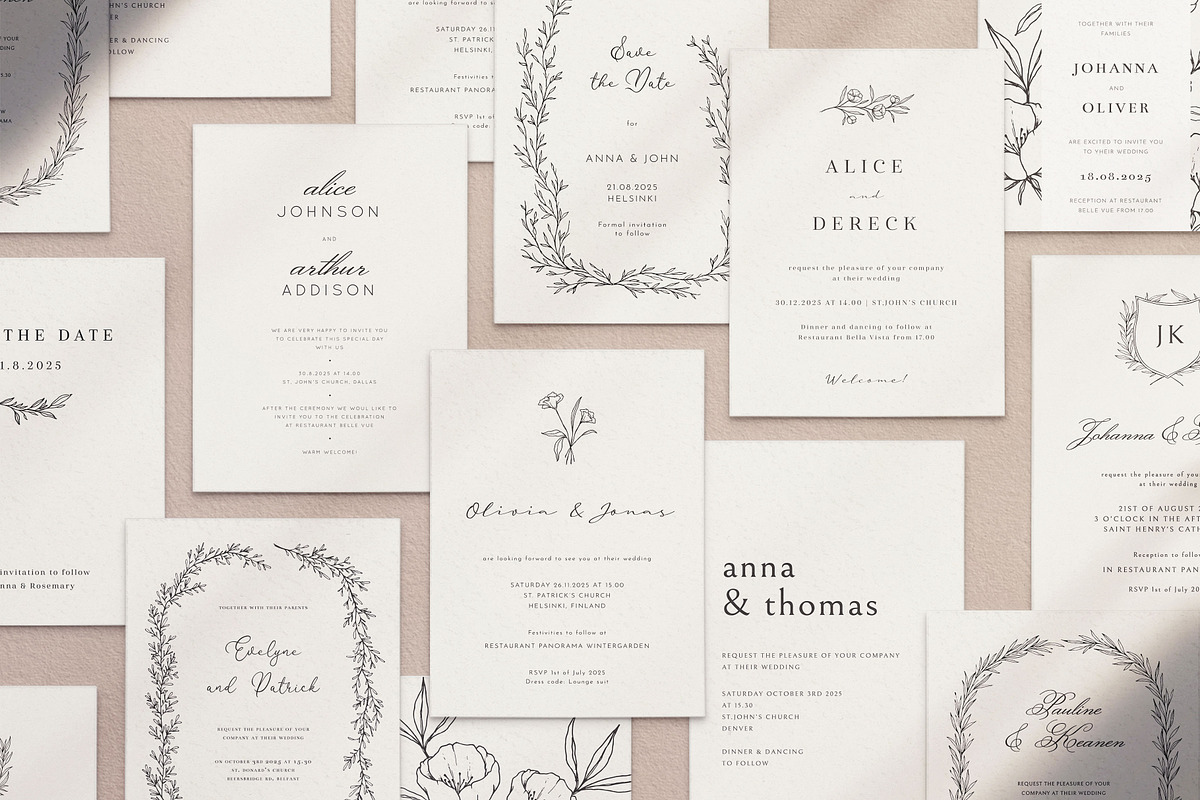 PERFECT WEDDING | 220+ elements preview 4