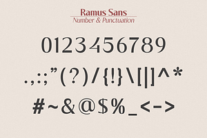 Ramus Sans - Simple Clean Font