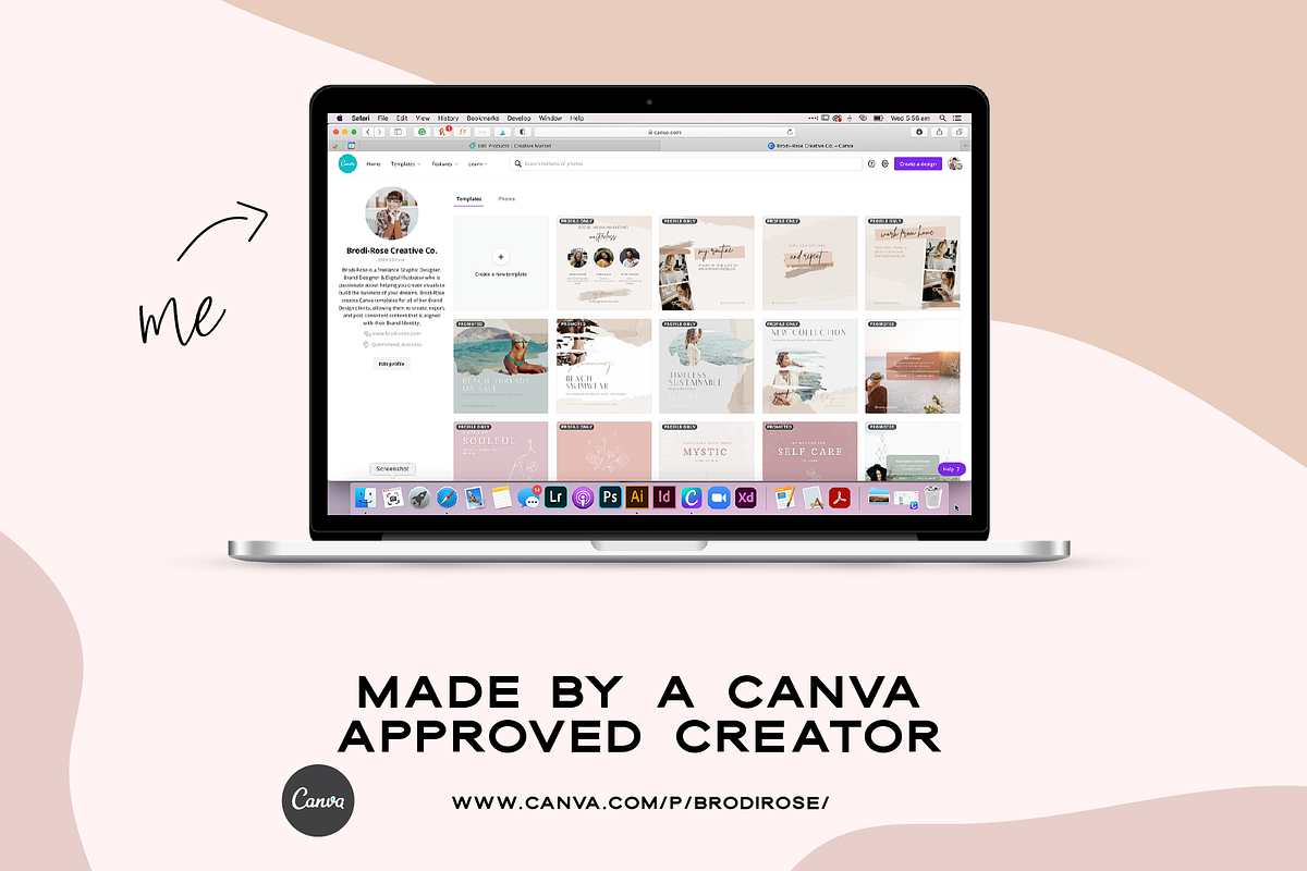 Byron Bay Canva Templates, a Social Media Template by Brodi-Rose Creative Co (Photo 2 of 12)