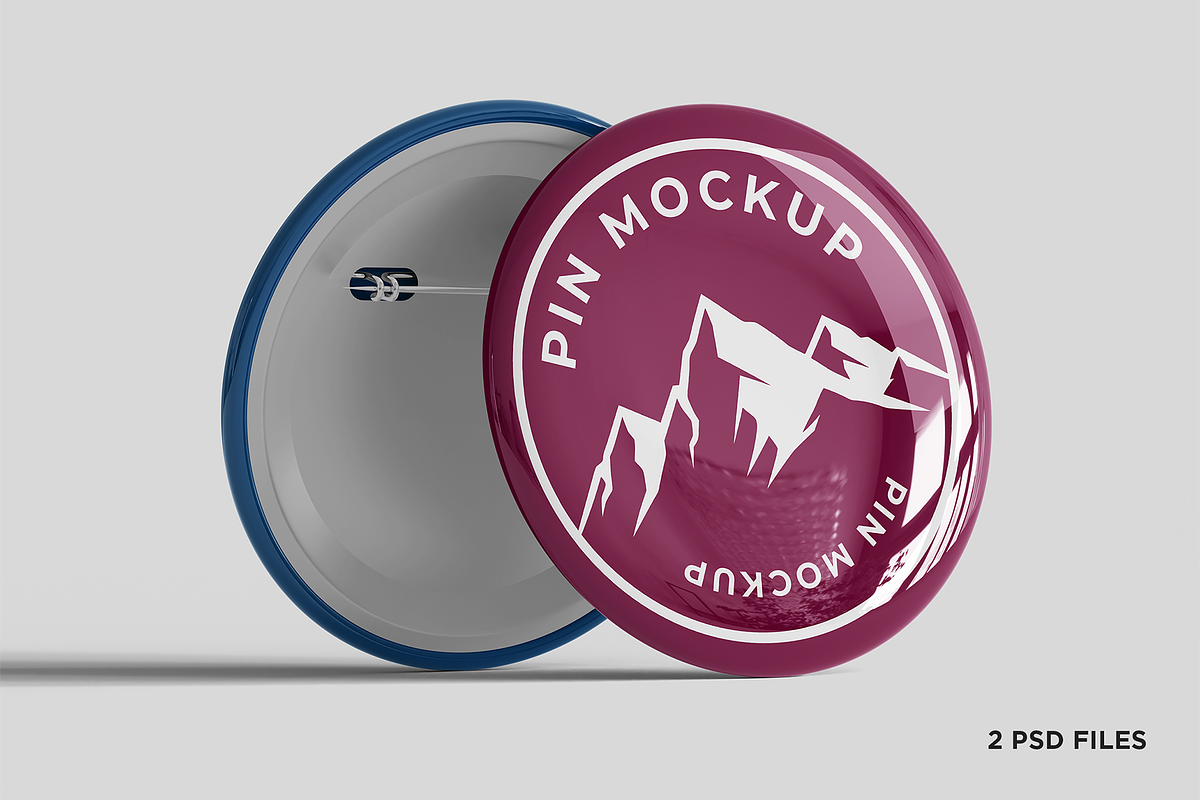 Pin Badge Mockup, a Merchandise Mockup by Muhazdinata (Photo 1 of 4)