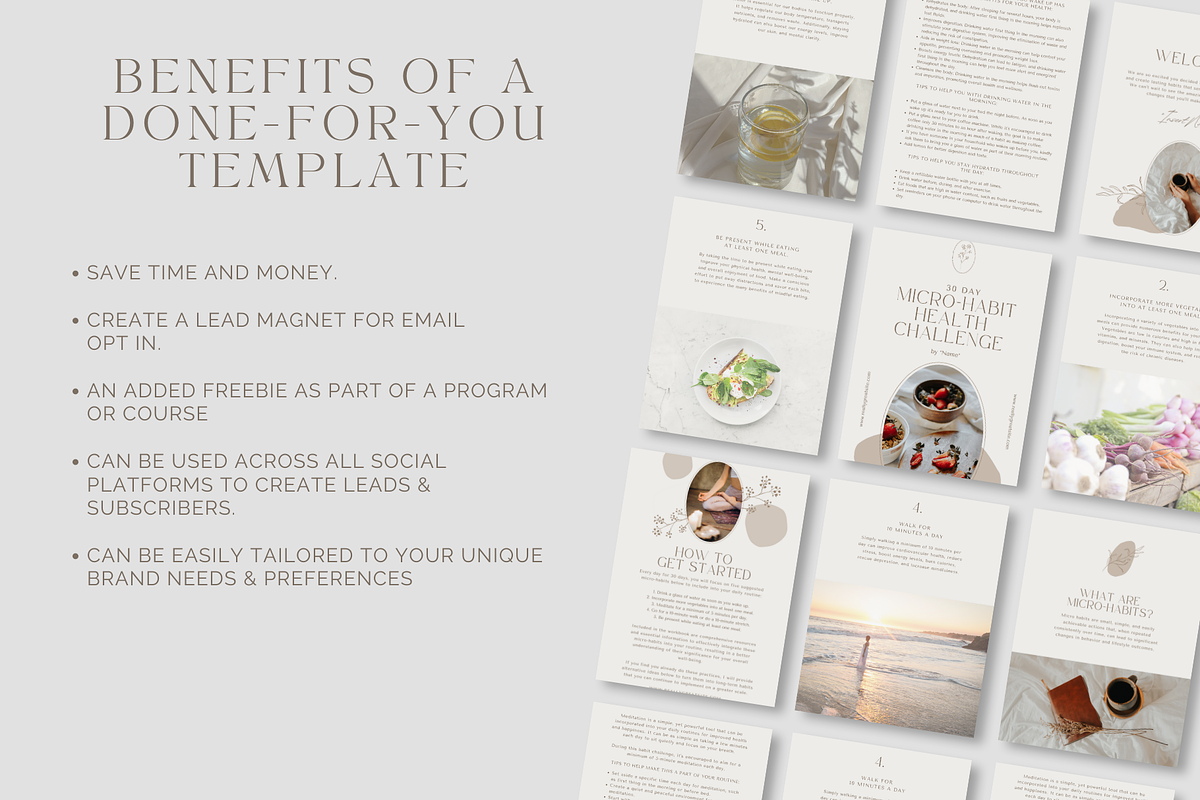 Lead Magnet Coach Workbook, a Templates & Theme by Thrive Nutrition Studio (Photo 3 of 6)