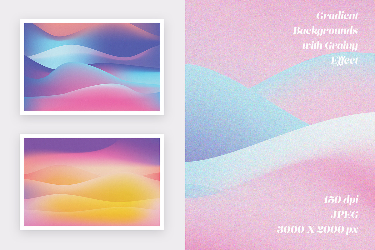 Grainy Gradient Landscape Collection, a Texture Graphic by Polar Vectors (Photo 4 of 20)