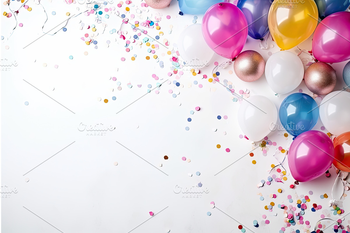 Golden and silver baloons, an Object Illustration by Neirfy