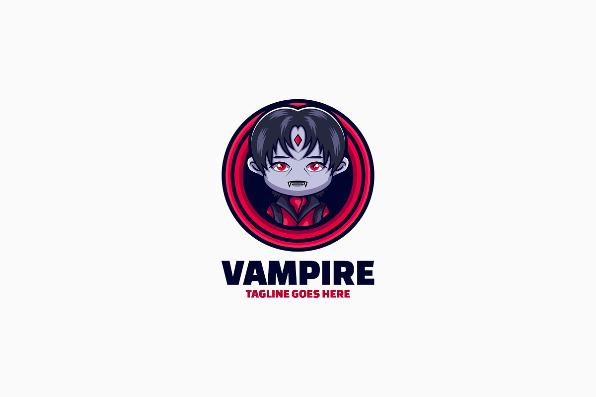 Vampire Mascot Cartoon Logo, a Branding & Logo Template by Artnivora.Std