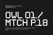 Montech P18, a Sans Serif Font by OWL KING (Thumbnail 1 of 7)