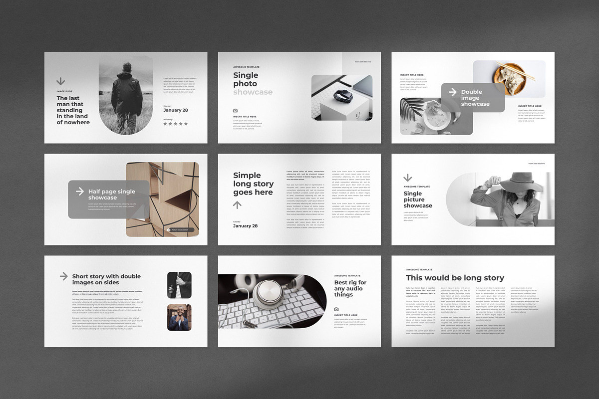 White Animated PowerPoint Template, a Presentation Template by Creathrive Design (Photo 10 of 11)