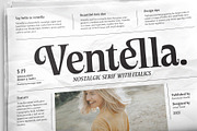 Ventella | Nostalgic Serif, a Serif Font by Kereatype (Thumbnail 1 of 12)