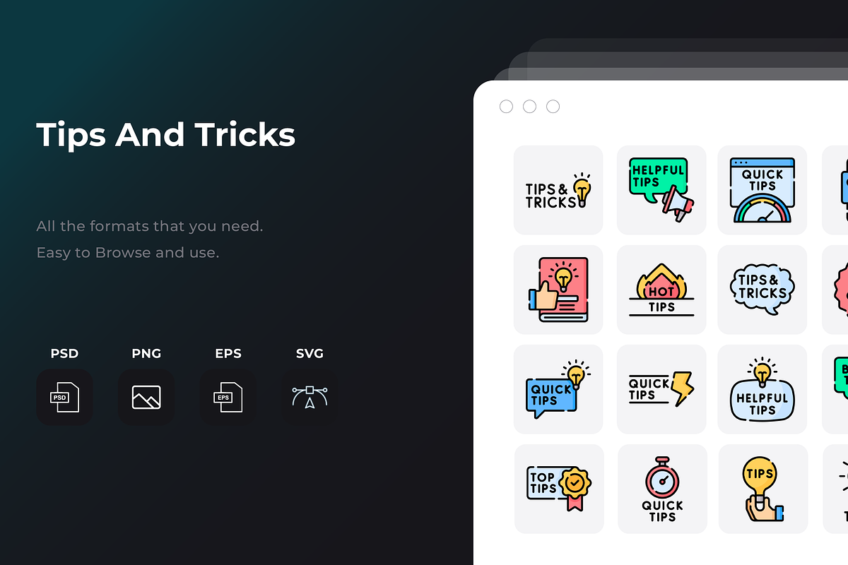 Tips And Tricks Icons, an Icon by Wencory