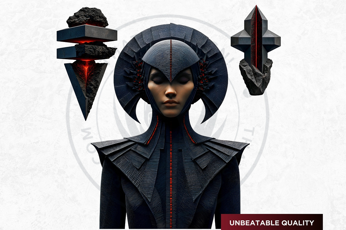 The Red Silence Cliparts, a Decorative Illustration by ThatsDesignArt (Photo 14 of 17)