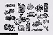 Wild Rustic Fonts and Illustrations, a Script Font by FabledHut (Thumbnail 4 of 8)