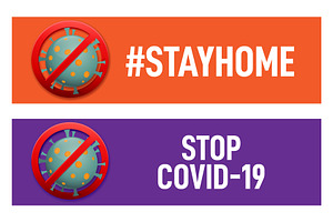 Banner design for corona virus alert