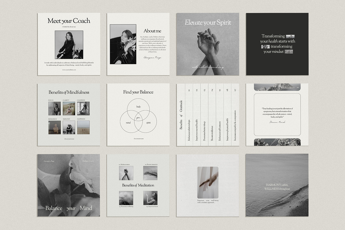 Holistic Coach Template - Canva, a Social Media Template by Willoe Studio (Photo 7 of 12)