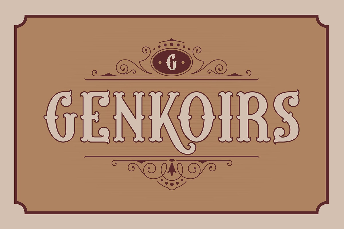 Silk Masder - Vintage Display Font, a Blackletter Font by Imoodev (Photo 2 of 5)