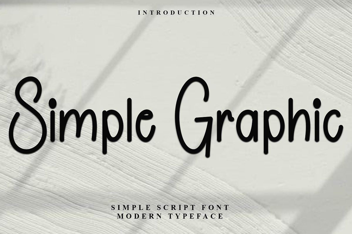 Simple Graphic, a Sans Serif Font by FreshTypeINK (Photo 1 of 8)