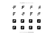 Letter F Modern Collection Logo, a Branding & Logo Template by ika trisiana (Thumbnail 1 of 2)