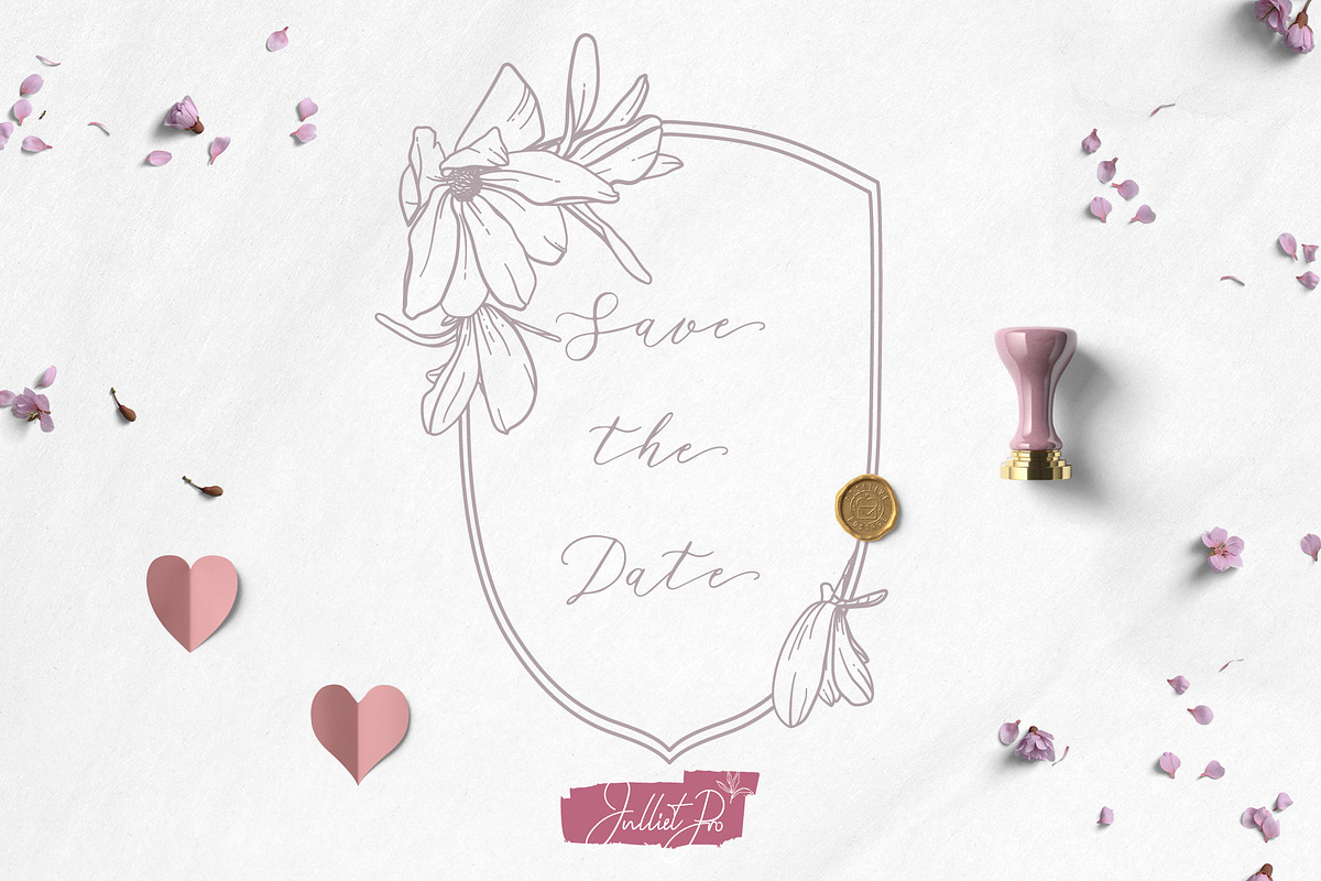 Sweet Magnolia Wedding, a Decorative Illustration by JuDesign (Photo 4 of 5)