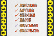 Amazing Loving Strong Happy Selfless, an Object Graphic by CraftArtStudio (Thumbnail 2 of 3)