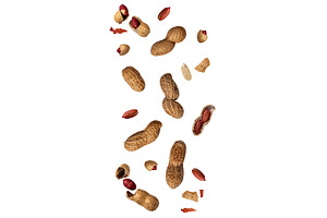 Peanuts with shell and peeled nut, a Food & Drink Photo by Yulia Furman