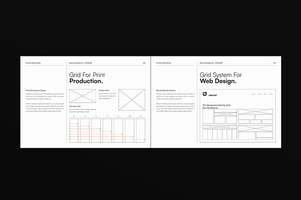 Brand Guidelines Template Landscape, a Brochure Template by DesignCrest (Photo 17 of 21)