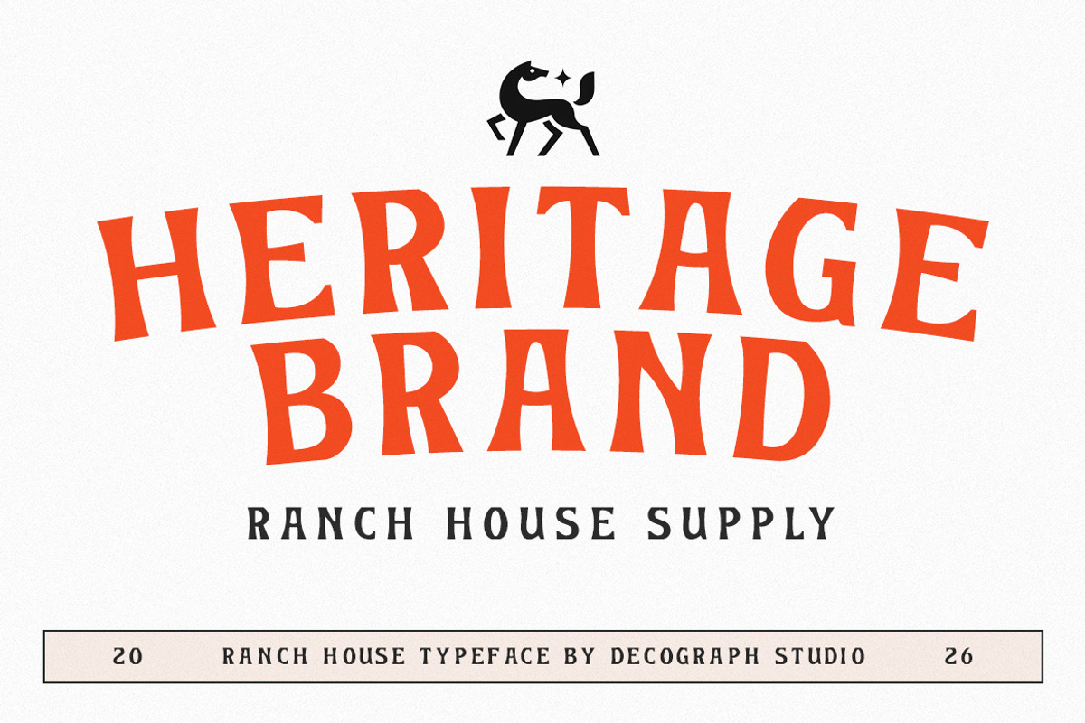 Ranch House – Western Classic Serif, a Serif Font by decographstud (Photo 3 of 9)