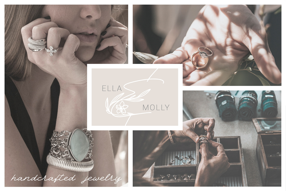 Spring Vibes. Floral Font + Frames preview 5