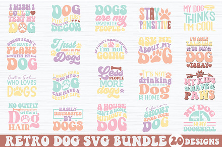 Retro Dog SVG Bundle