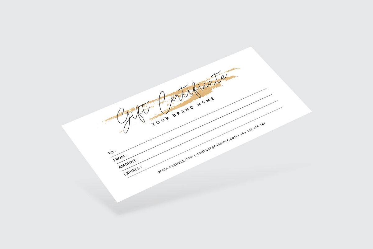 Gift Certificate Template, a Card Template by Amit Debnath (Photo 2 of 3)