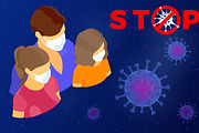 Covid-19 Coronavirus Stop 2019-nCoV, a Healthcare Illustration by TAlex (Thumbnail 4 of 6)