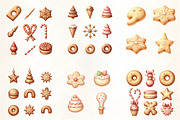 Christmas Cookie Set Clipart, an Illustration by CrexoraLab (Thumbnail 3 of 5)