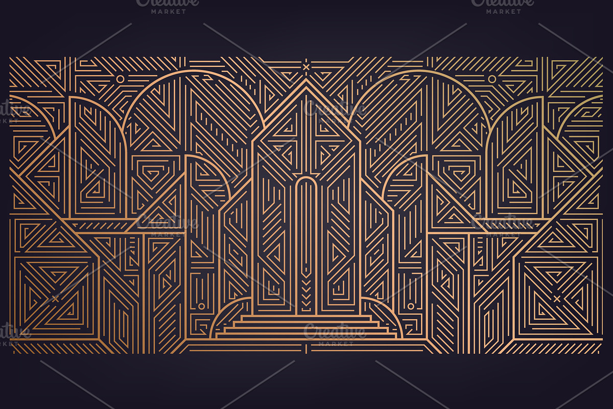 Art Deco Patterns, Frames, a Decorative Illustration by Marylia (Photo 9 of 18)