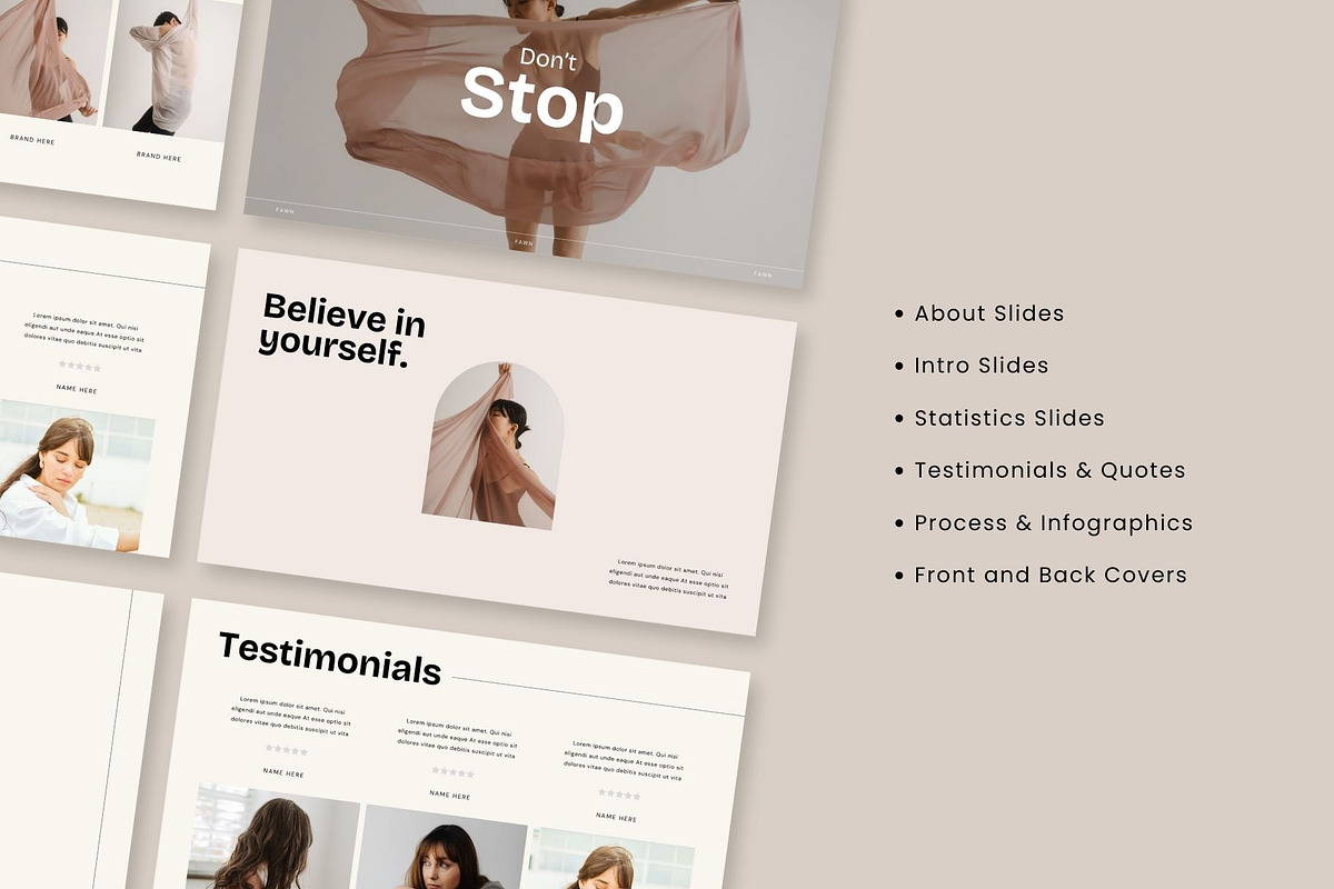 Brand Portfolio Template | Fawn, a Print Template by BoldNStudio (Photo 4 of 7)