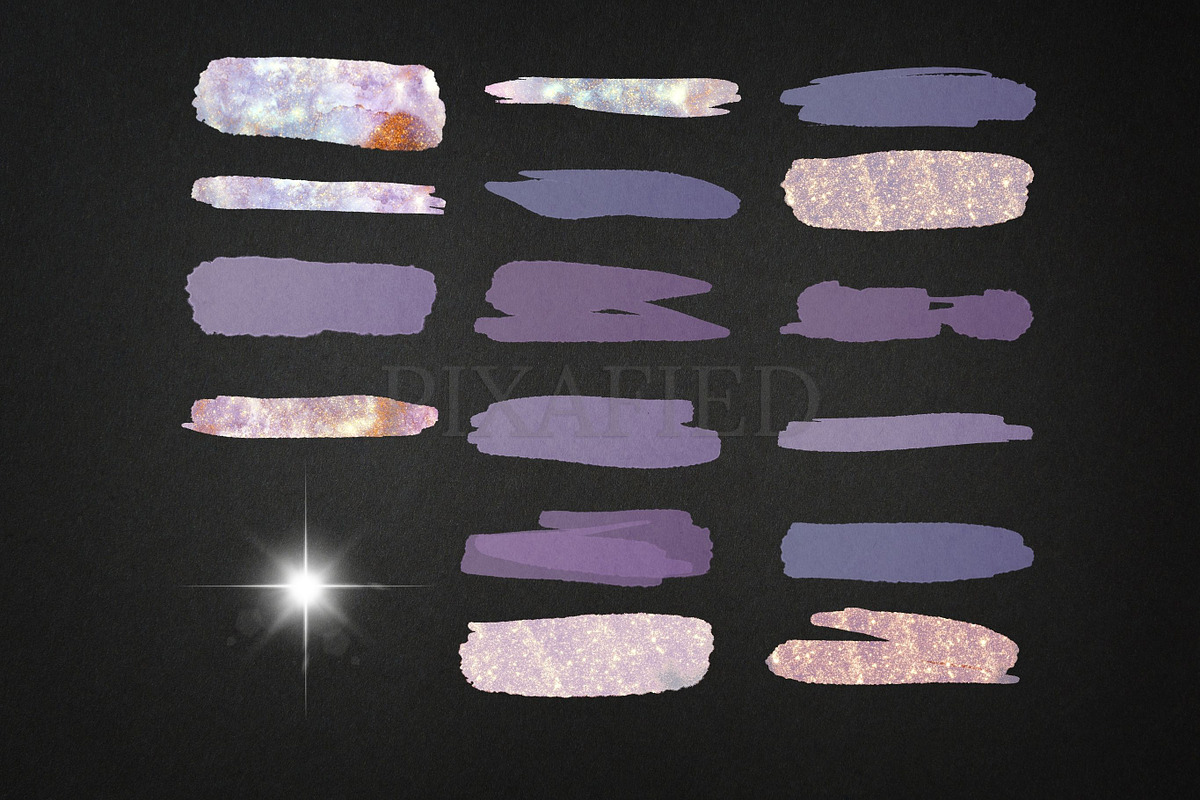 Purple Sparkling and Watercolour, an Illustration by Pixafied (Photo 2 of 4)