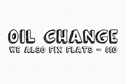 Oil Change, a Sans Serif Font by Albatross (Thumbnail 1 of 2)
